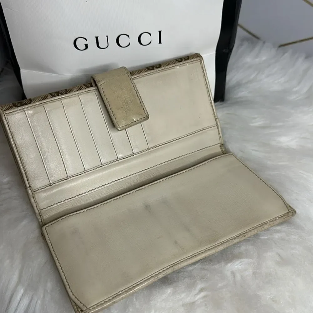 💯Authentic Gucci Long Bifold Wallet 🍀 - Picture 3 of 16